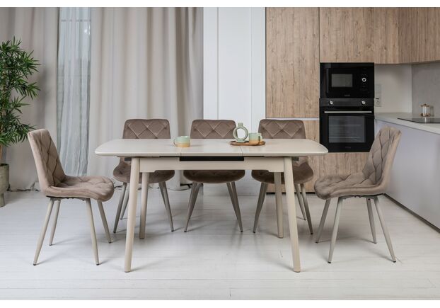 Фото №2. Стілець M-45 капучино велюр+капучино - Meblistico Стілець M-45 капучино велюр+капучино - Фото №2