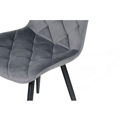 Стілець M-45 сірий велюр+чорний - Фото №10