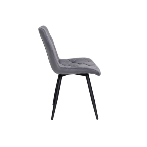 Стілець M-45 сірий велюр+чорний - Фото №2