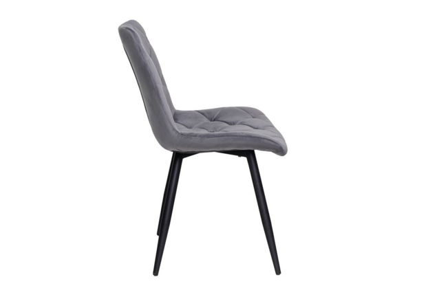 Стілець M-45 сірий велюр+чорний - Фото №2