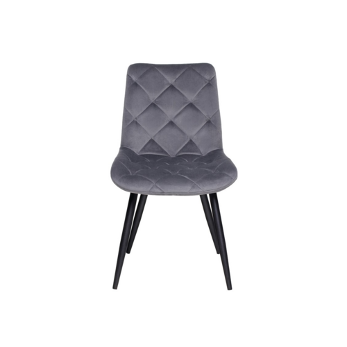 Стілець M-45 сірий велюр+чорний - Фото №5
