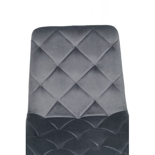 Стілець M-45 сірий велюр+чорний - Фото №6