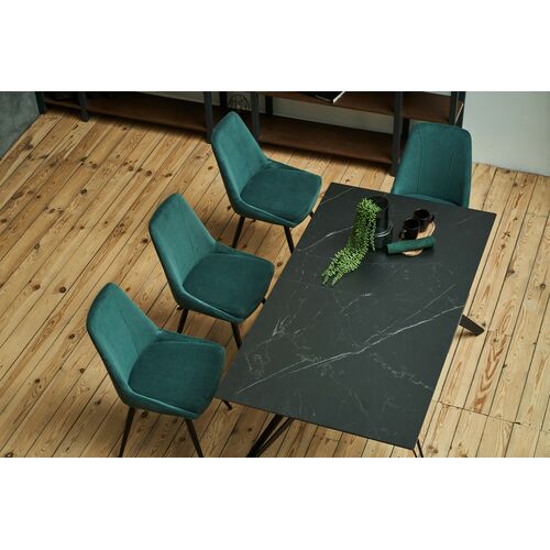 Стілець M-72 смарагдовий+чорний - Фото №11