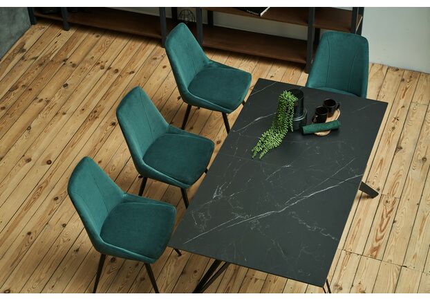 Стілець M-72 смарагдовий+чорний - Фото №2