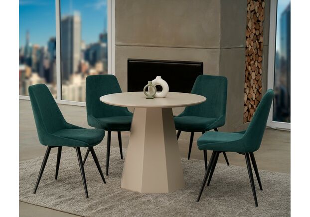 Стілець M-72 смарагдовий+чорний - Фото №2