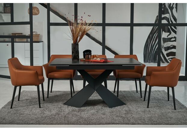 Фото №2. Стул M-90 терракотовый+черный - Meblistico Стул M-90 терракотовый+черный - Фото №2