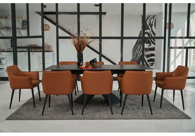 Фото №2. Стул M-90 терракотовый+черный - Meblistico Стул M-90 терракотовый+черный - Фото №2