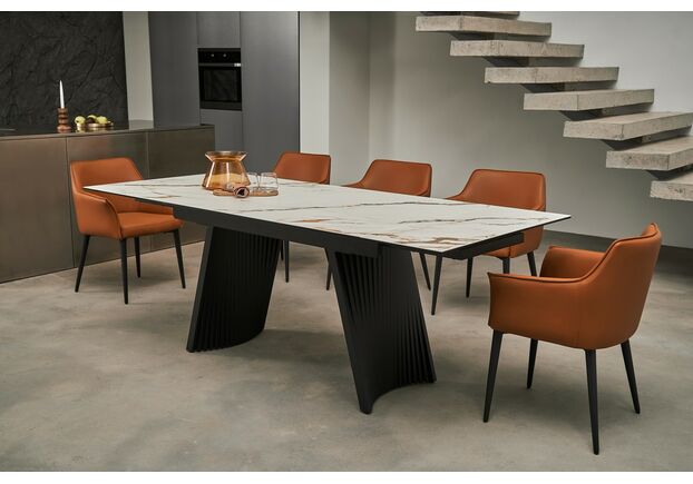 Фото №2. Стул M-90 терракотовый+черный - Meblistico Стул M-90 терракотовый+черный - Фото №2