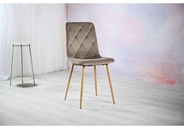 Стілець N-41 капучино велюр+дуб - Фото №2