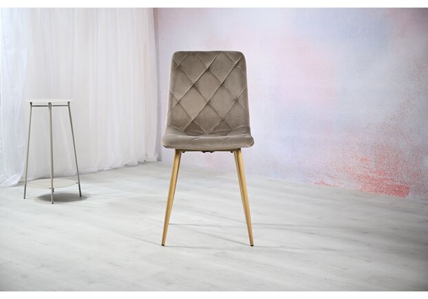 Стілець N-41 капучино велюр+дуб - Фото №2