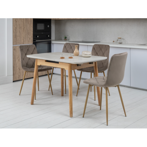 Стілець N-41 капучино велюр+дуб - Фото №17