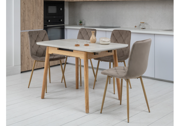 Стілець N-41 капучино велюр+дуб - Фото №2