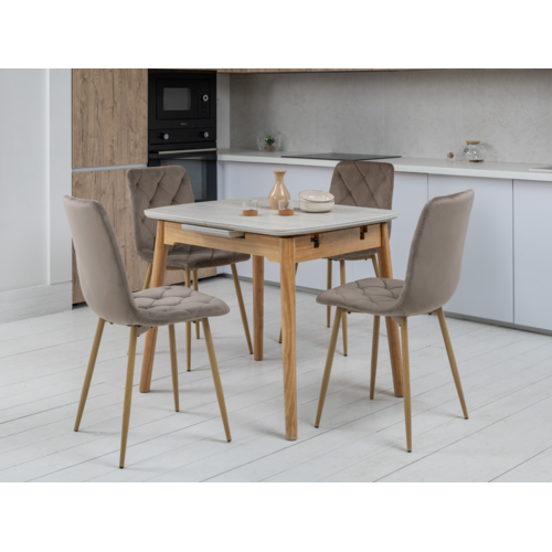 Стілець N-41 капучино велюр+дуб - Фото №18