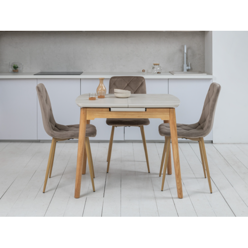 Стілець N-41 капучино велюр+дуб - Фото №19