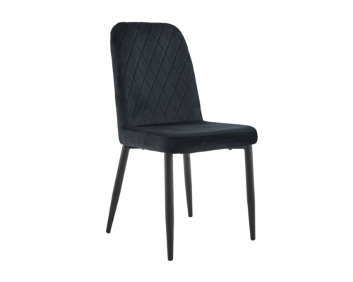 Стілець N-44 чорний велюр+чорний - Фото №1