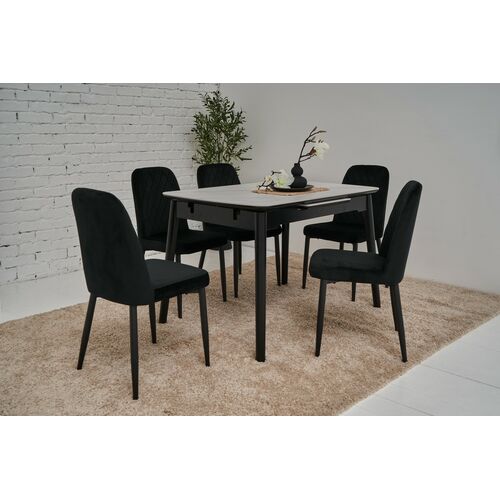 Стілець N-44 чорний велюр+чорний - Фото №10