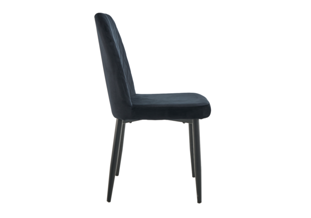 Фото №2. Стілець N-44 чорний велюр+чорний - Meblistico Стілець N-44 чорний велюр+чорний - Фото №2