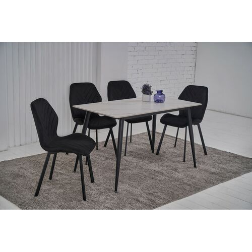 Стілець N-54 чорний велюр+чорний - Фото №11