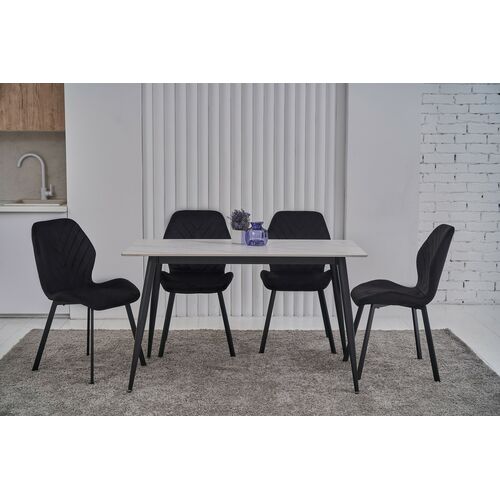 Стілець N-54 чорний велюр+чорний - Фото №12