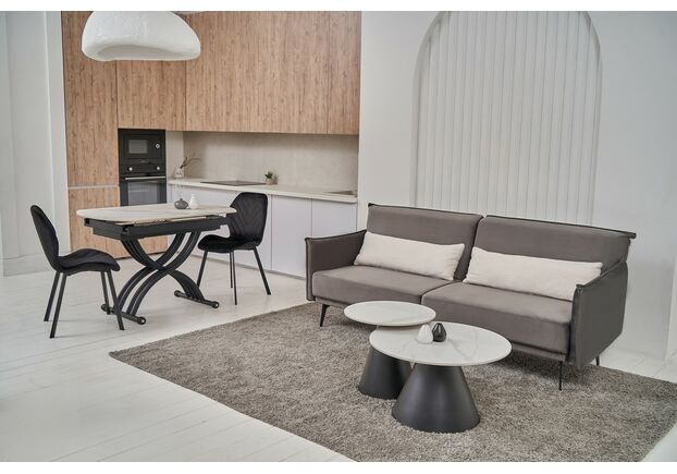 Фото №2. Стілець N-54 чорний велюр+чорний - Meblistico Стілець N-54 чорний велюр+чорний - Фото №2