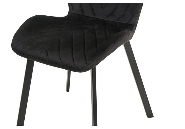 Фото №2. Стілець N-54 чорний велюр+чорний - Meblistico Стілець N-54 чорний велюр+чорний - Фото №2