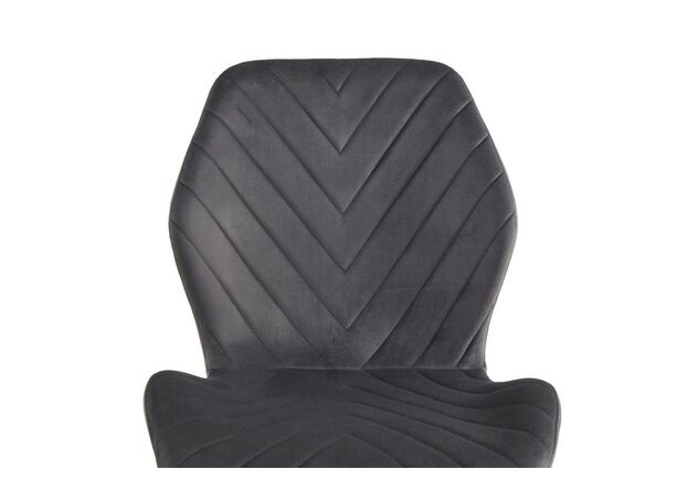 Фото №2. Стул N-54 темно-серый велюр+черный - Meblistico Стул N-54 темно-серый велюр+черный - Фото №2