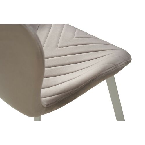 Стул N-54 латте велюр+белый - Фото №10