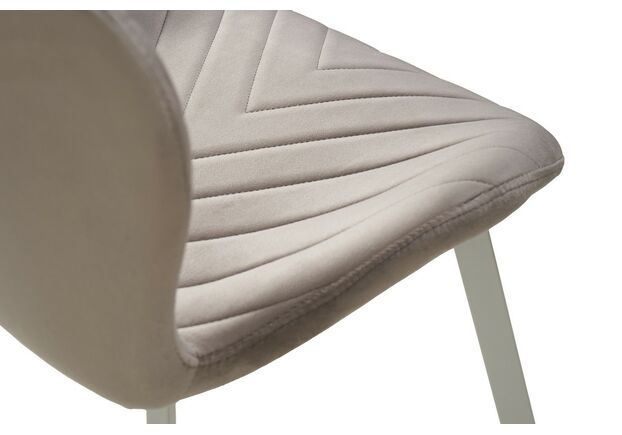 Стул N-54 латте велюр+белый - Фото №2