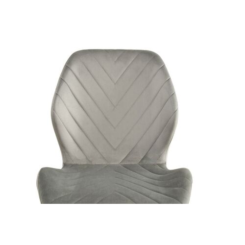 Стул N-54 светло-серый велюр+белый - Фото №6