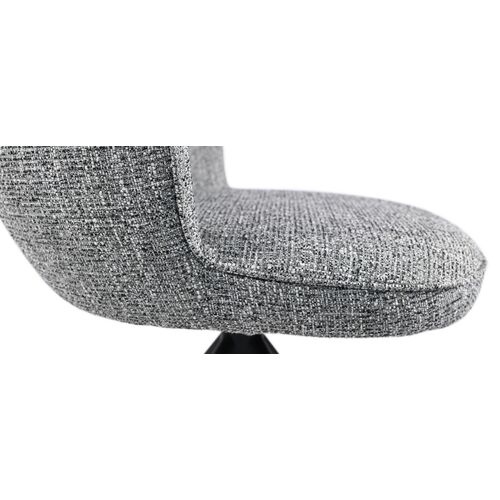 Стілець поворотний R-160 графітовий твід+чорний - Фото №11