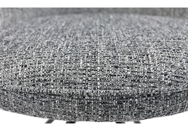 Стілець поворотний R-160 графітовий твід+чорний - Фото №2