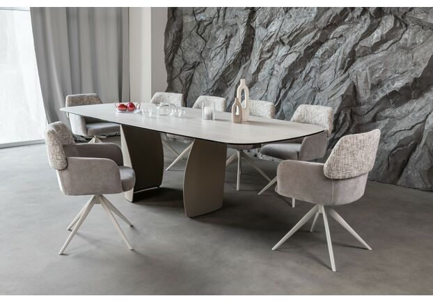 Стілець поворотний R-165 прованс+білий - Фото №2