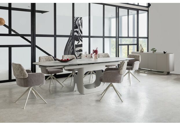 Стілець поворотний R-165 прованс+білий - Фото №2