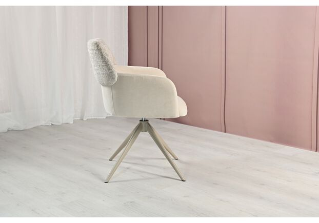 Стілець поворотний R-165 тофу+капучино - Фото №2