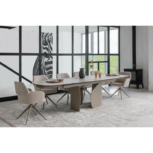 Стілець поворотний R-165 тофу+капучино - Фото №19