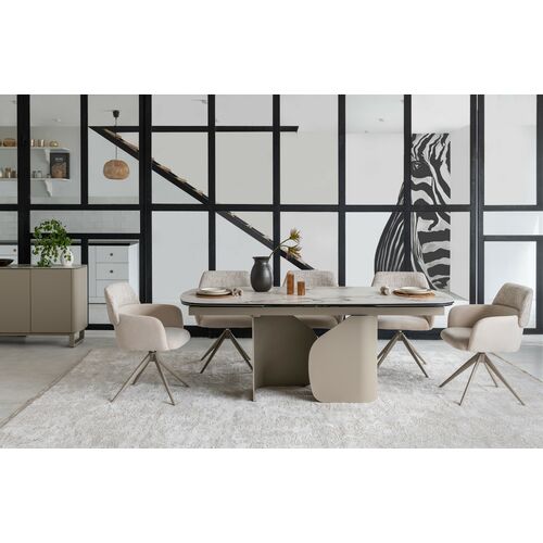 Стілець поворотний R-165 тофу+капучино - Фото №22