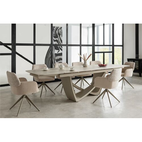 Стілець поворотний R-165 тофу+капучино - Фото №25