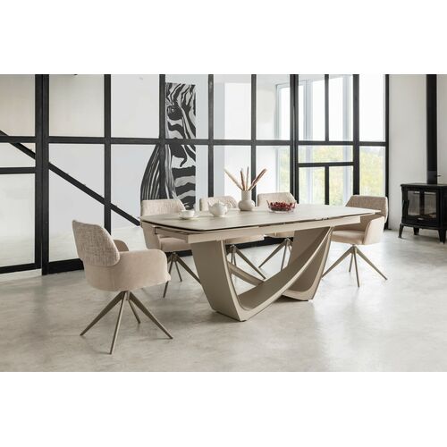 Стілець поворотний R-165 тофу+капучино - Фото №26