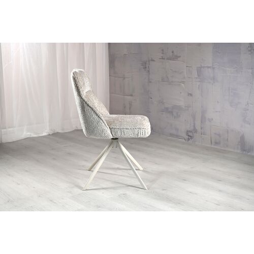 Стул поворотный R-168 жемчужный нюд+белый - Фото №14