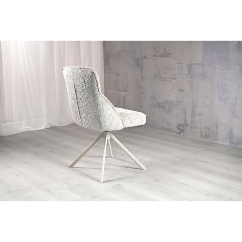 Стул поворотный R-168 жемчужный нюд+белый - Фото №15