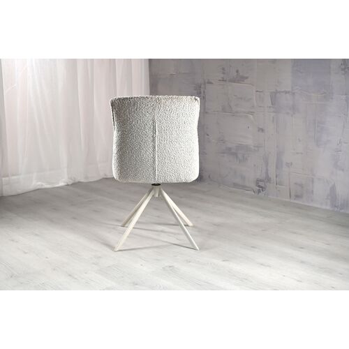 Стул поворотный R-168 жемчужный нюд+белый - Фото №16