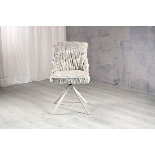 Стул поворотный R-168 жемчужный нюд+белый - Фото №17