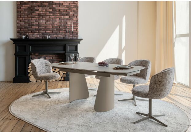 Стул поворотный R-175 карамельный+капучино - Фото №2