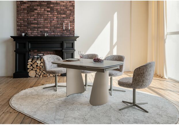 Стул поворотный R-175 карамельный+капучино - Фото №2