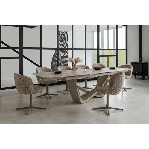 Стул поворотный R-175 карамельный+капучино - Фото №18