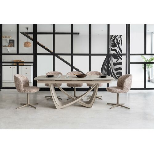 Стул поворотный R-175 карамельный+капучино - Фото №20