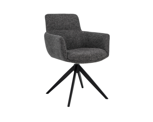 Стул поворотный R-185 антрацит+чёрный - Фото №1