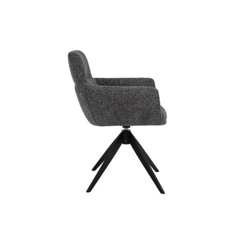 Стул поворотный R-185 антрацит+чёрный - Фото №2