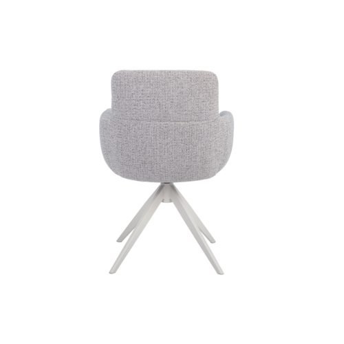 Стілець поворотний R-185 сивий+білий - Фото №4