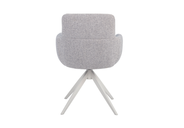 Стілець поворотний R-185 сивий+білий - Фото №2